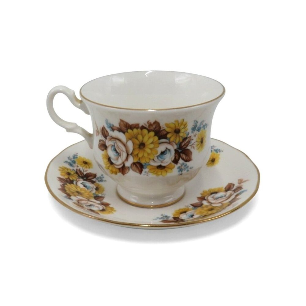 Royal Vale Floral Tea Cup Set Bone China, Delicate Vintage